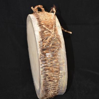 Vintage Handmade 11" 2 Headed African Drum