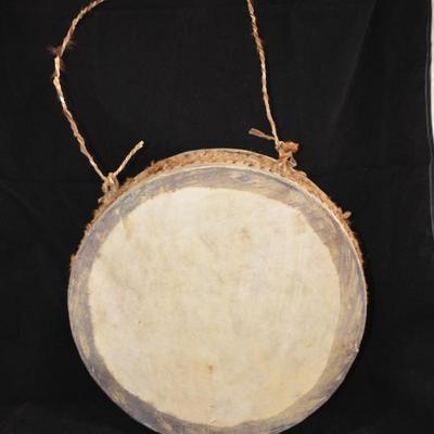 Vintage Handmade 11" 2 Headed African Drum