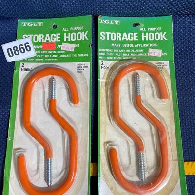 Garage storage hooks