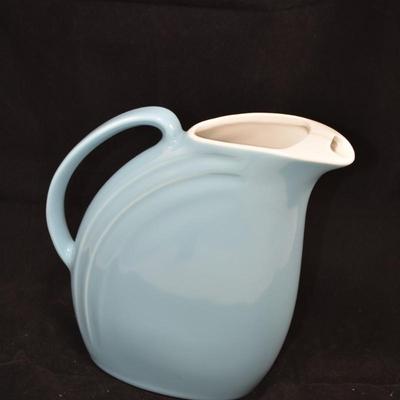 Vintage "Nora Blue" MCM Hall Pitcher 9x8.5