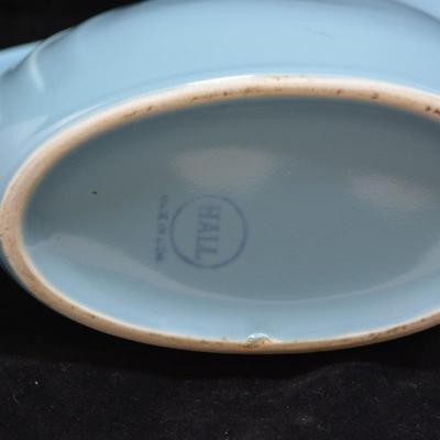 Vintage "Nora Blue" MCM Hall Pitcher 9x8.5