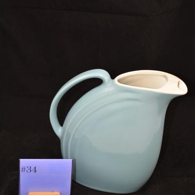 Vintage "Nora Blue" MCM Hall Pitcher 9x8.5