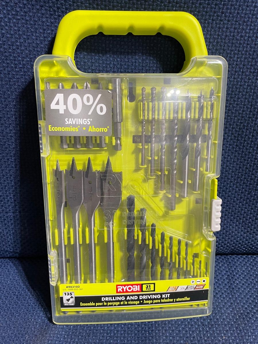 RYobi drill bit assortment