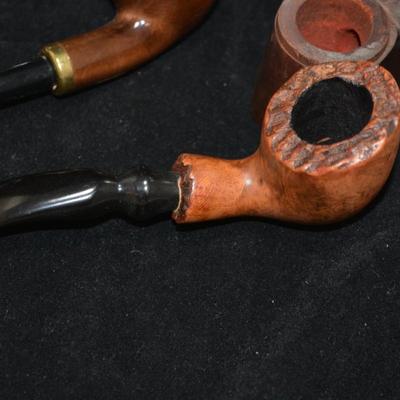 Vintage Tobacco Pipes with Parts and Pieces