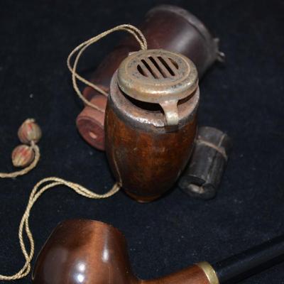 Vintage Tobacco Pipes with Parts and Pieces