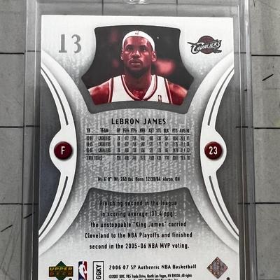 Collectible Sports Cards: Lebron James 2007 Upper Deck 