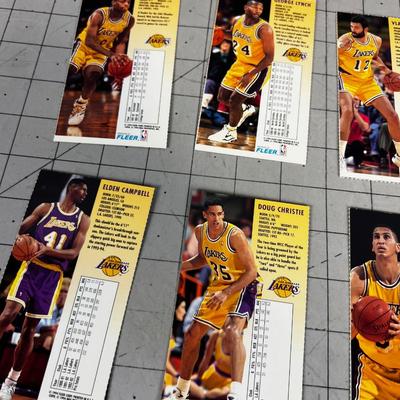 Collectible Sports Cards: NBA JAM Session 10 Card set LAKERS 