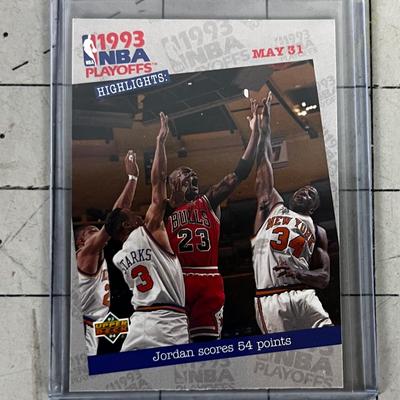 Collectible Sports Cards: Michael Jordan 1993 NBA Play offs Upper Deck.