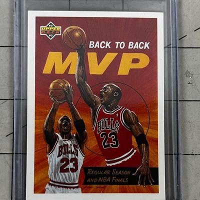 Collectible Sports Cards: Michael Jordan 1992 -93 Back to Back MVP Card Upper Deck 