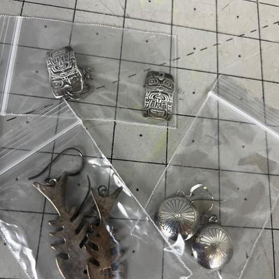 (5) 925 pieced Earrings 