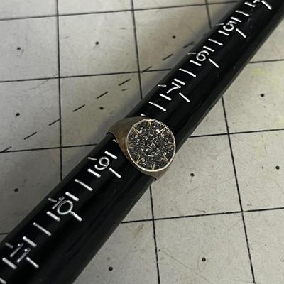 Aztec Calendar Ring 