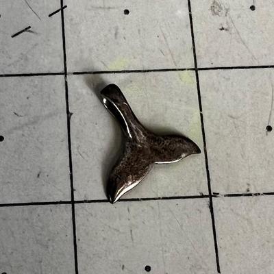 925 Silver Whale Tail Pendant or Charm 