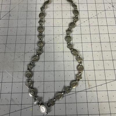 Native American Style Tooled Belt Nickel Silver