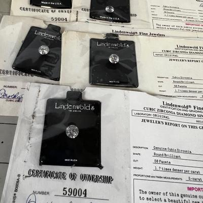 (9)  2 karat Cubic Zirconia 