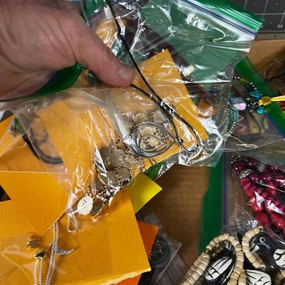 Tray of Mostly Used Necklaces