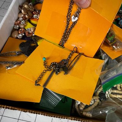 Tray of Mostly Used Necklaces