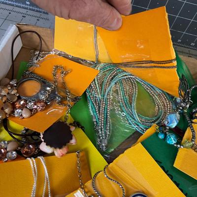 Tray of Mostly Used Necklaces