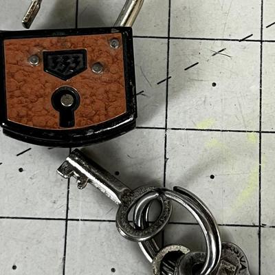 Vintage Padlock with Key 
