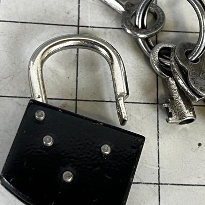 Vintage Padlock with Key 