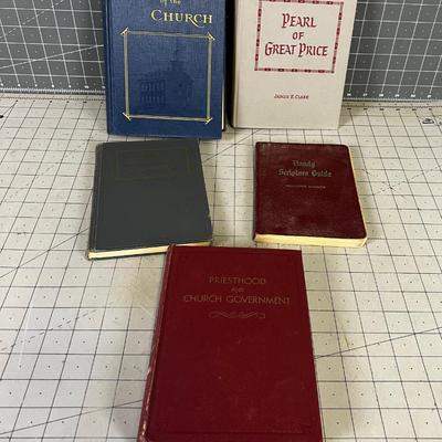 5 LDS Church Books