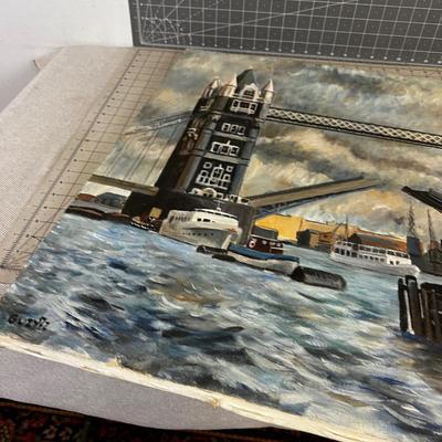 Tower Bridge Oil On Canvas By Guzytz 