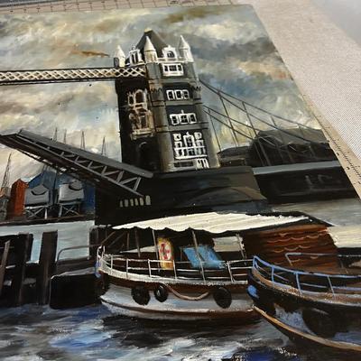Tower Bridge Oil On Canvas By Guzytz 