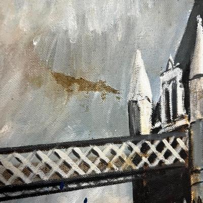 Tower Bridge Oil On Canvas By Guzytz 