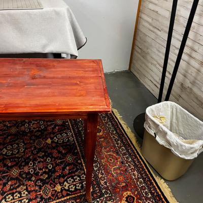 Pine Sofa Table  Stained RED 