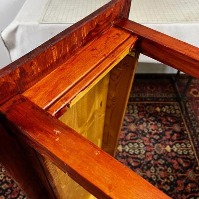 Pine Sofa Table  Stained RED 