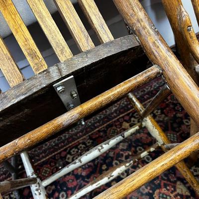 (2)  Antique OAK Chairs MATCHING