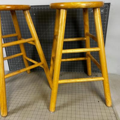 Pair of Birch Stools
