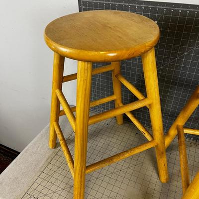 Pair of Birch Stools