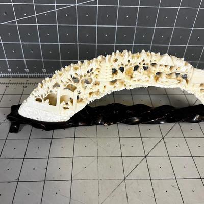 Carved Tusks Asian Design