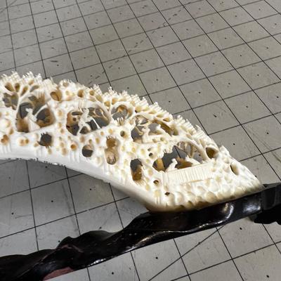 Carved Tusks Asian Design