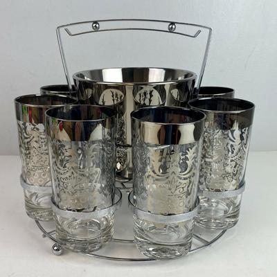 mcm GUARDIAN SHIELD SILVER KNIGHT BARWARE SET 