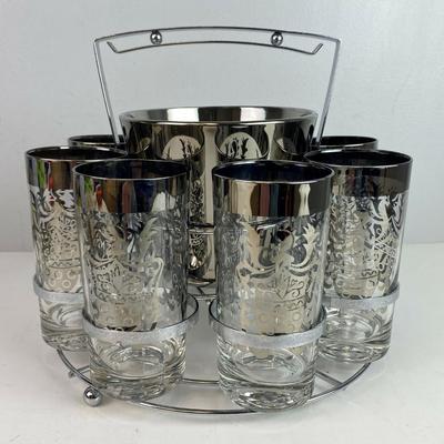mcm GUARDIAN SHIELD SILVER KNIGHT BARWARE SET 