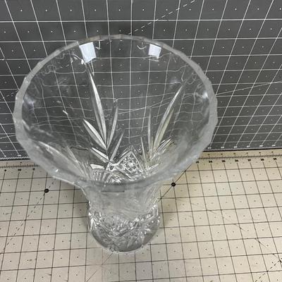 Leaded Crystal Cut Vase 