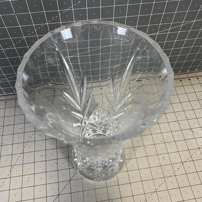 Leaded Crystal Cut Vase 