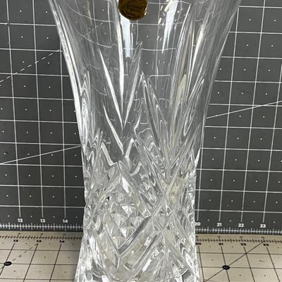 Leaded Crystal Cut Vase 