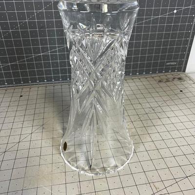 Leaded Crystal Cut Vase 