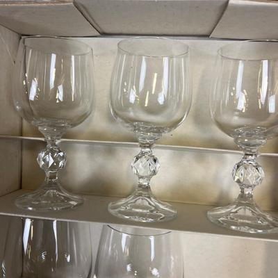 Claudia Fine Lead Crystal Goblets 