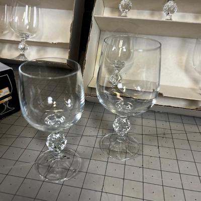 Claudia Fine Lead Crystal Goblets 