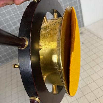 CLOCK SCHATZ Brass Ship Wheel 
