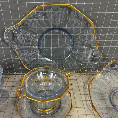 Sapphire Blue Glass, some are serving Ware