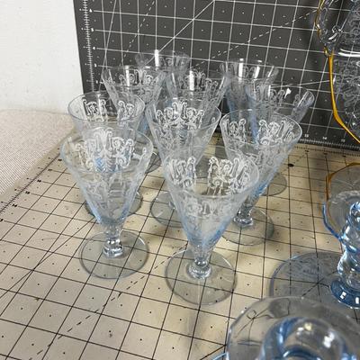 Sapphire Blue Glass, some are serving Ware