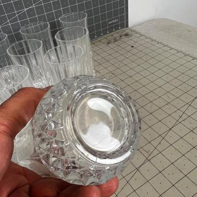 12 Crystal Tumblers CLEAR