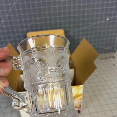 Fifth Avenue Crystal Coffee Cups, NEW 