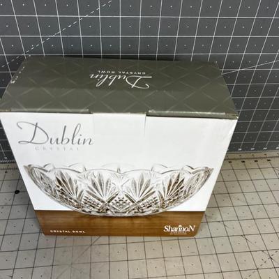 Dublin Crystal Bowl, New in the Box 
