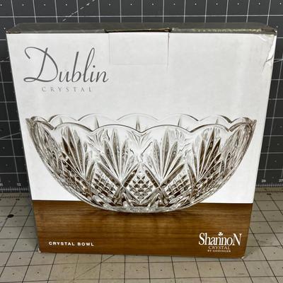 Dublin Crystal Bowl, New in the Box 