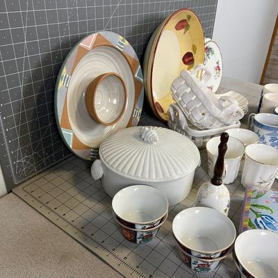 Giant Lot of Ceramic, China, Serving and Lovely Dishes